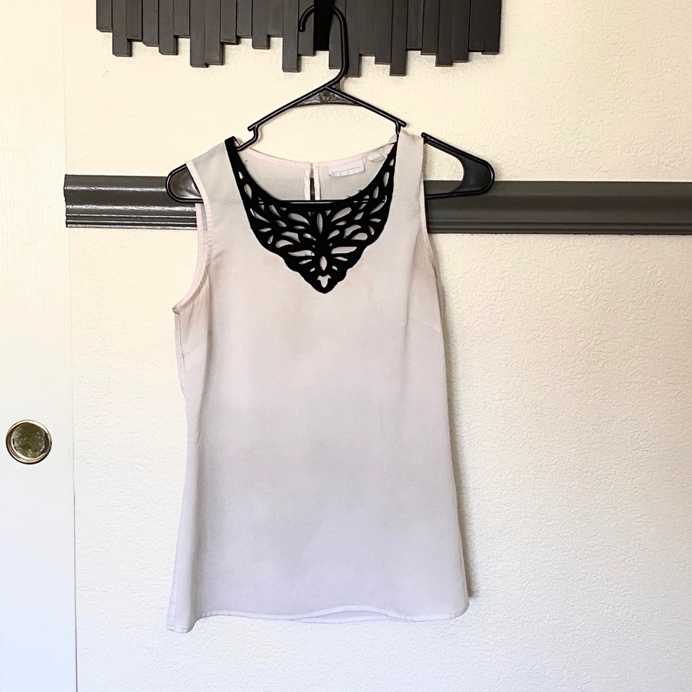 Black and white tank top